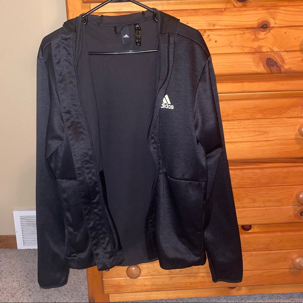 Zip up Adidas sweatshirt size medium